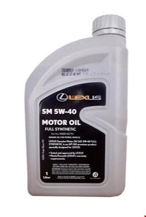 روغن موتور تویوتا لکسوس API:SM-5W40 گالن 1 لیتری برند شرکتی تویوتا جنیون